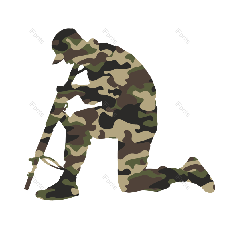 军人图片,剪影元素,PNG,免抠素材